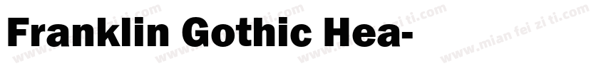 Franklin Gothic Hea字体转换